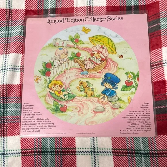 Limited edition Collectors Series Strawberry Shortcake picture Vinyl - Picture 2 of 4